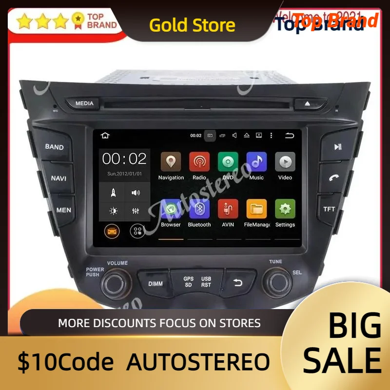 Carplay Android 13 Car DVD Player For HYUNDAI Veloster 2011-2016 GPS Navigation Radio Multimedia Player Tape Recorder Head Unit