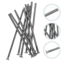10pcs Long Outlet Screws Wall Plate Screws Stainless Electrical Screws Flat Extra Long Screw Switch Panel Screw 11/15cm
