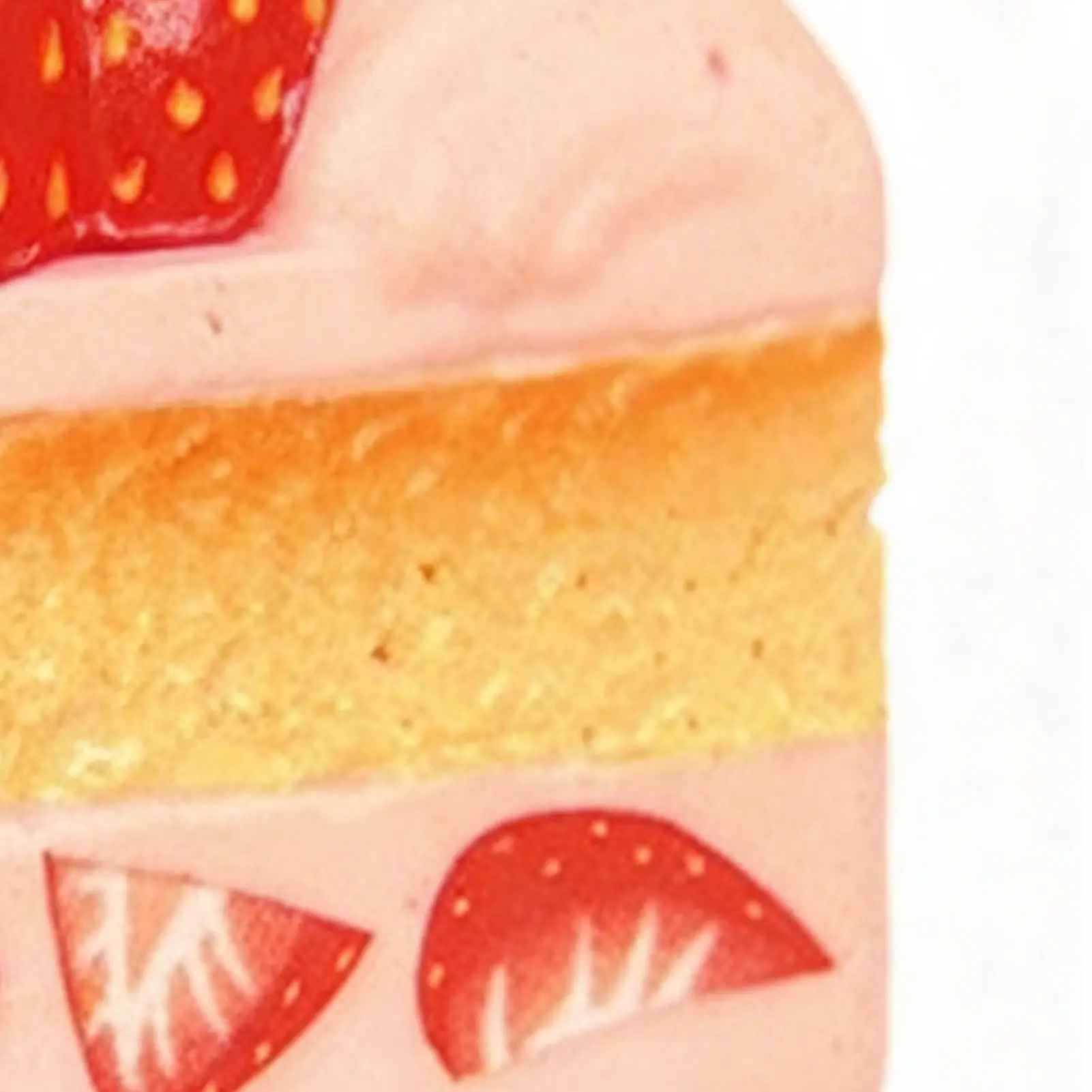 ケーキスクイーズトイ-ストロベリーケーキ-ストレス解消おもちゃ-フード型抗ストレスおもちゃ-子供-大人-学生-会社員-家庭-旅行-長時間使用可能