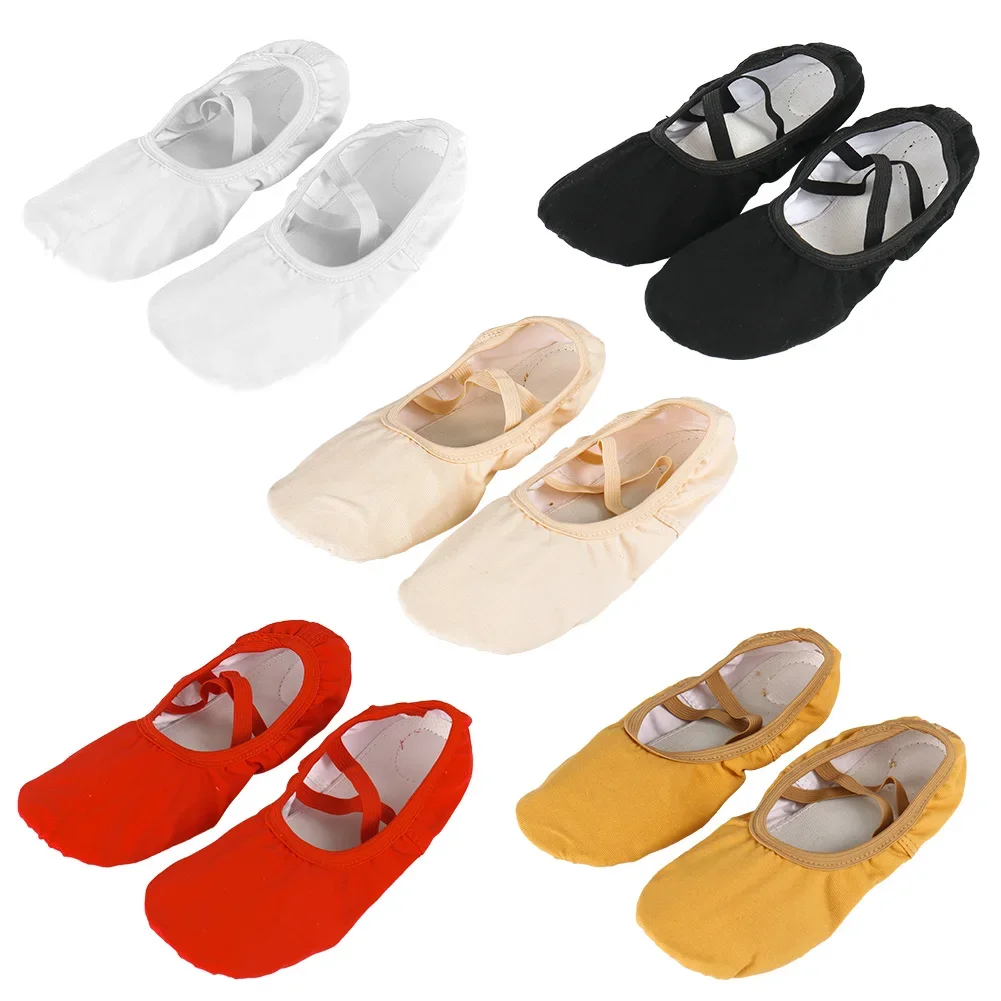 Girls Ballet Shoes Canvas Soft Sole Ballet Dance Slippers Children Practise Ballerina Shoes Woman Dance Shoes