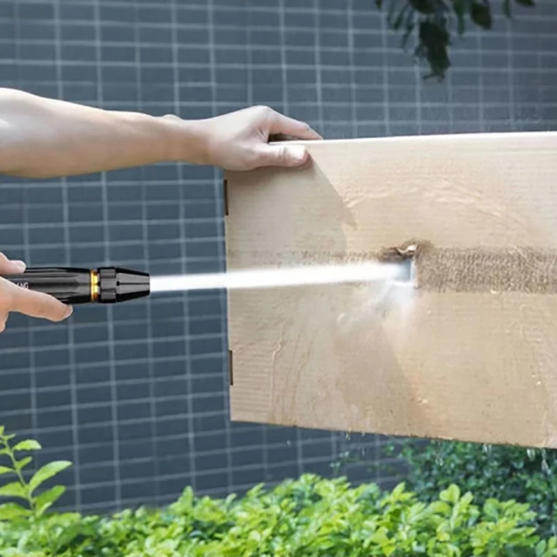 1 مجموعة الماس المياه بندقية غسيل السيارات سقي الأنابيب ارتفاع ضغط مدفع المياه المنزلية غسيل السيارات المياه الأسود فوهة غسيل السيارات