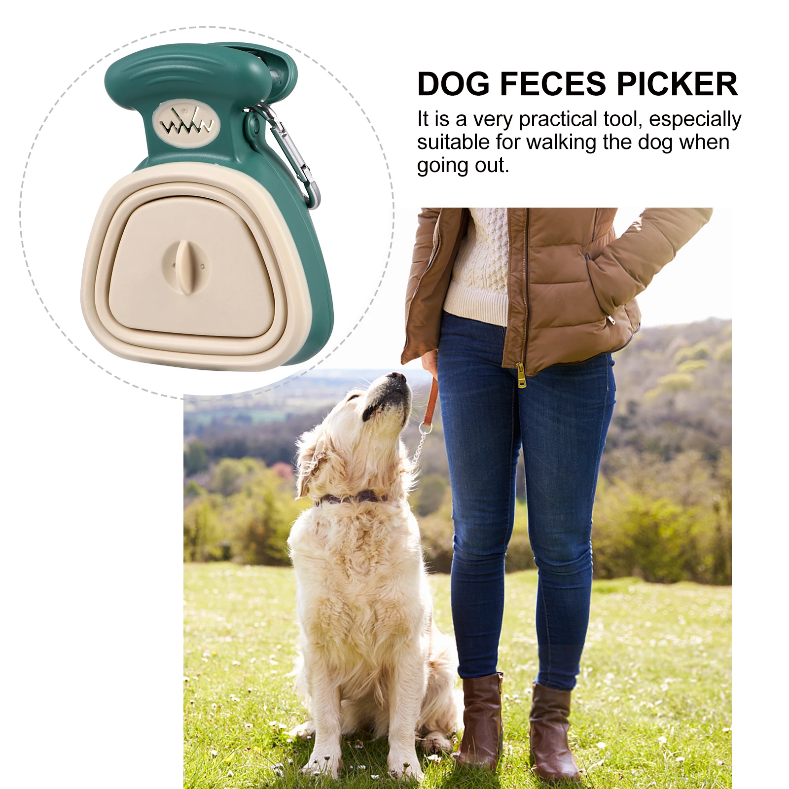 

Foldable Pet Pooper Scooper High Quality Dog Feces Picker Durable Pet Clean Supplies Outdoor Use Efficient Toilet Tool