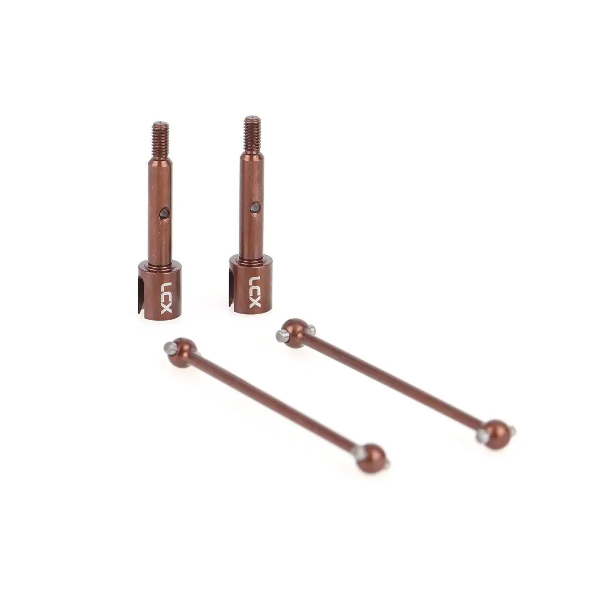 LCX Racing RC Buggy Car Hard Steel Rear Axle Drive Shaft Set CVD for 1/16 1/18 Losi Mini-B Mini-T Upgrades Parts Accessories
