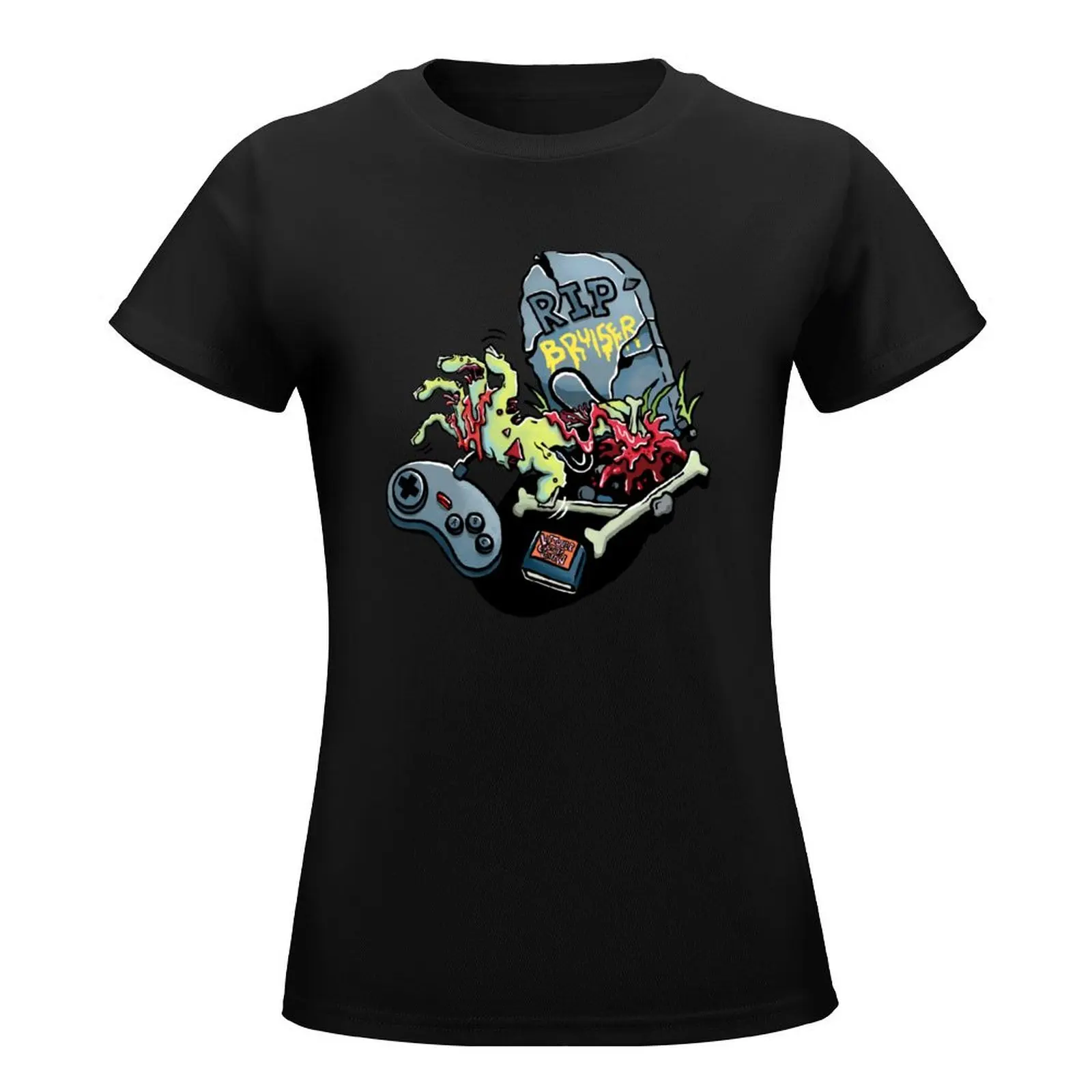 A gamer rising from the retro graveyard T-Shirt tees summer clothes summer top Woman T-shirts