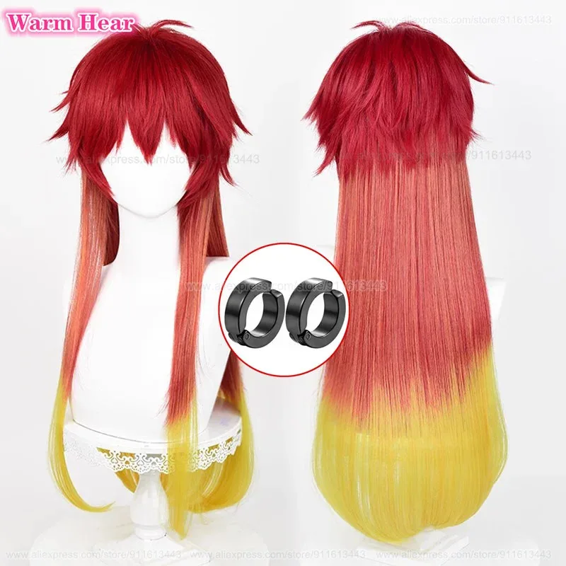 تشيكا تاكيشي الاصطناعية طويلة 75 سنتيمتر مختلط اللون التدرج تأثيري أنيمي مقاومة للحرارة الشعر هالوين الباروكات + غطاء شعر مستعار