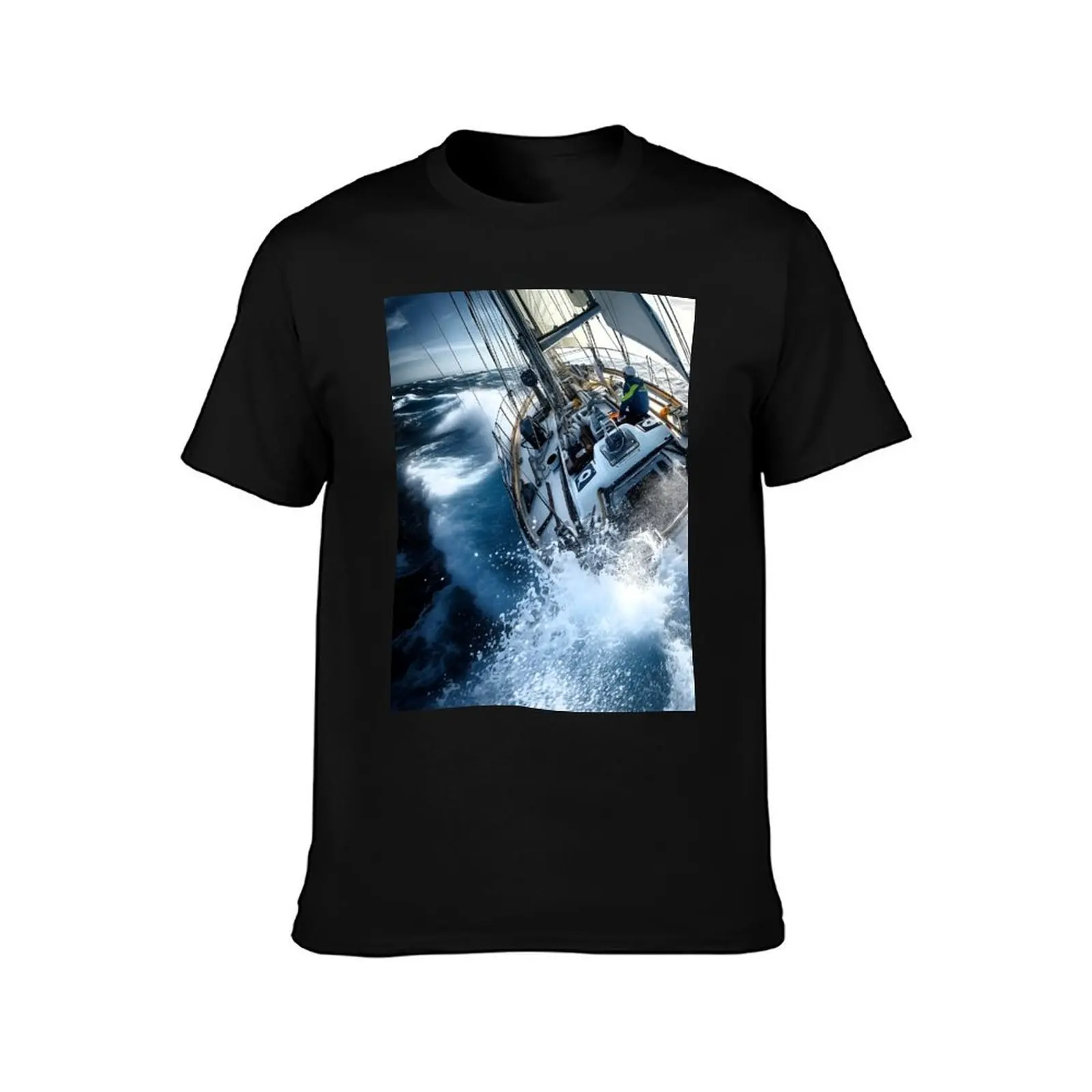 Yacht Clipper Race T-Shirt Fashion Simple Casual Tee Shirt