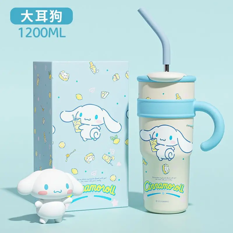 

2024 Sanrio изоляционная чашка Kawaii MINISO HelloKitty Mymelody Kuromi японские девочки новая мультяшная кофейная чашка детская соломенная чашка