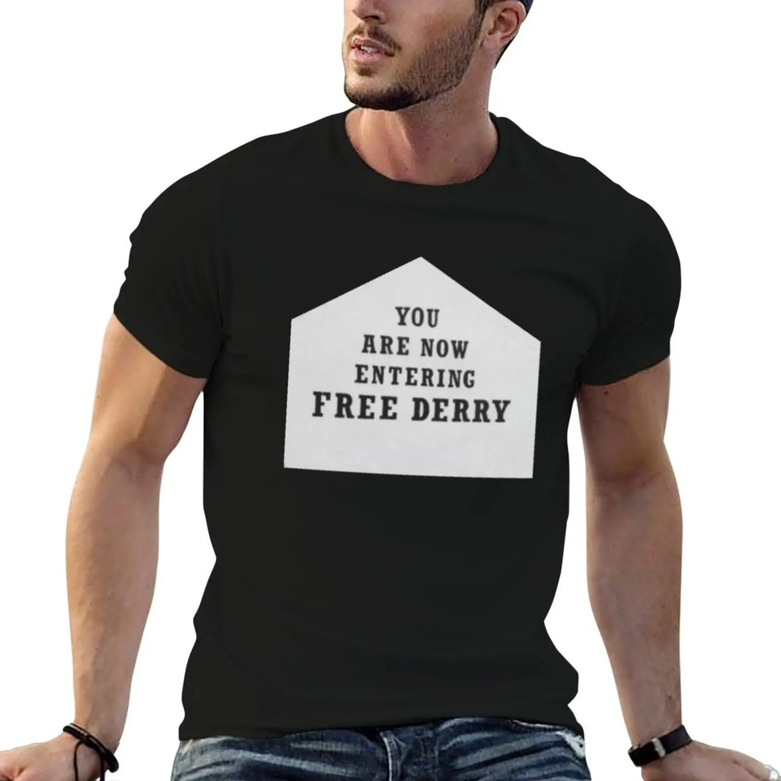 

Free Derry T-Shirt t shirts for man graphic tees printed t shirts for man t shirt man plain T-shirt