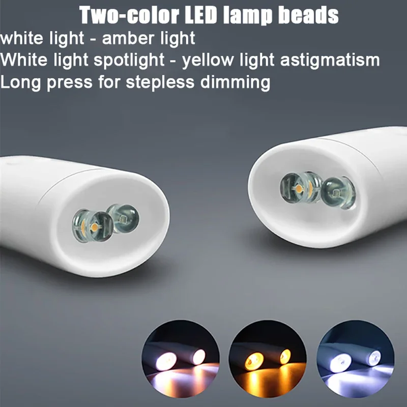 LED Neck Lights USB Rechargeable Handsfree Book Lights Neck Hanging Lamp Night Run Walking Lighting Outdoor Flashlight