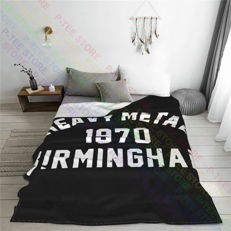 Heavy Metal 1970 Birmingham Rock Metalheads Headbangers Blanket Casual Dual Purpose Sofa Dedicated