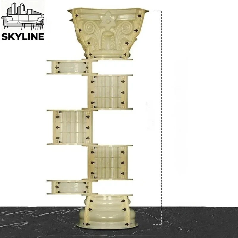 Thickened Roman Column Body Mold Cast-in-place Cement Model Home Decorative Building Template for Villa Gate Column Accessories