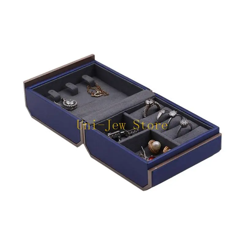 صندوق تخزين المجوهرات المحمول بسعة 40 جيجابايت، حامل السفر للنساء، منظم القرط الأنيق