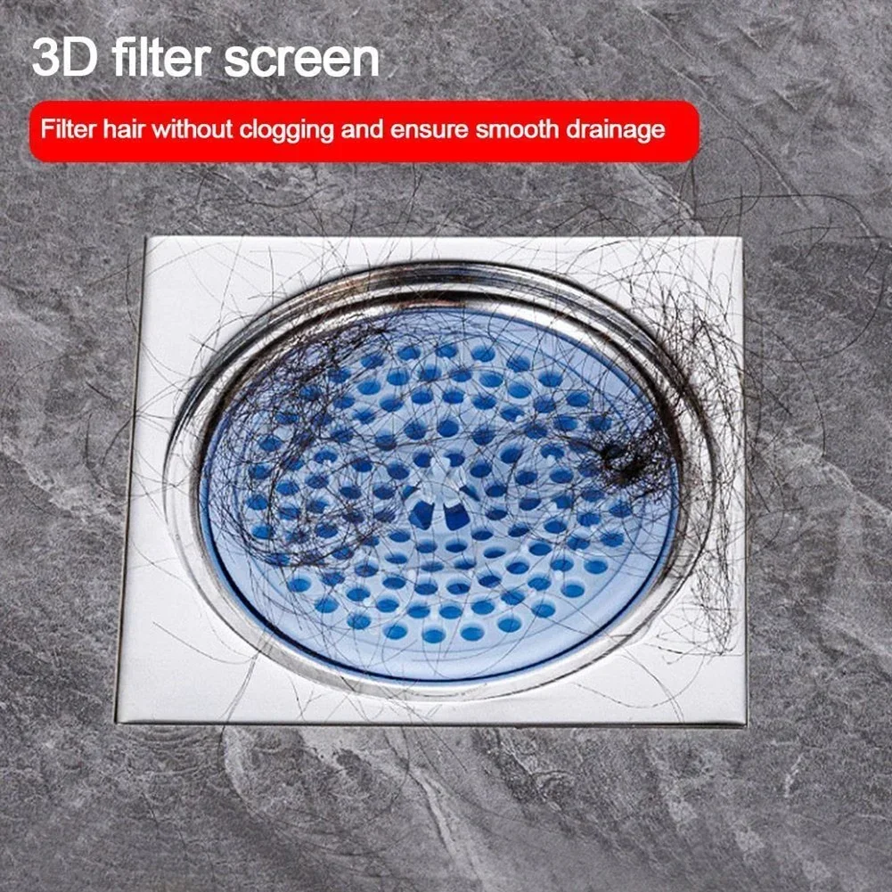 Universal Toilet Floor Drain Hair Clean Up Anti Clog Insect Proof Drainage Pipe Anti Backflow Odor Device Odor Proof Cover