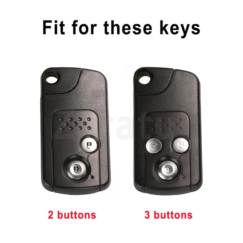2 3 Button TPU Car Key Case Cover for Honda Freed Spike Step WGN RG1 Spada CRZ CRV Fit Shuttle Fried Shell Holder Accessories