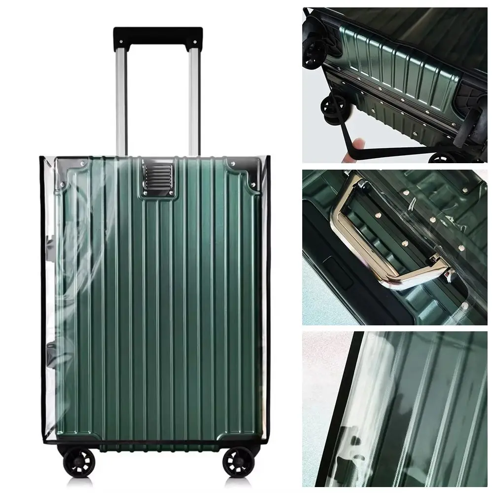 18-30 Inch Travel Luggage Cover PVC Waterproof Luggage Protector Cover Dustproof Transparent Suitcase Protector Cover Luggage
