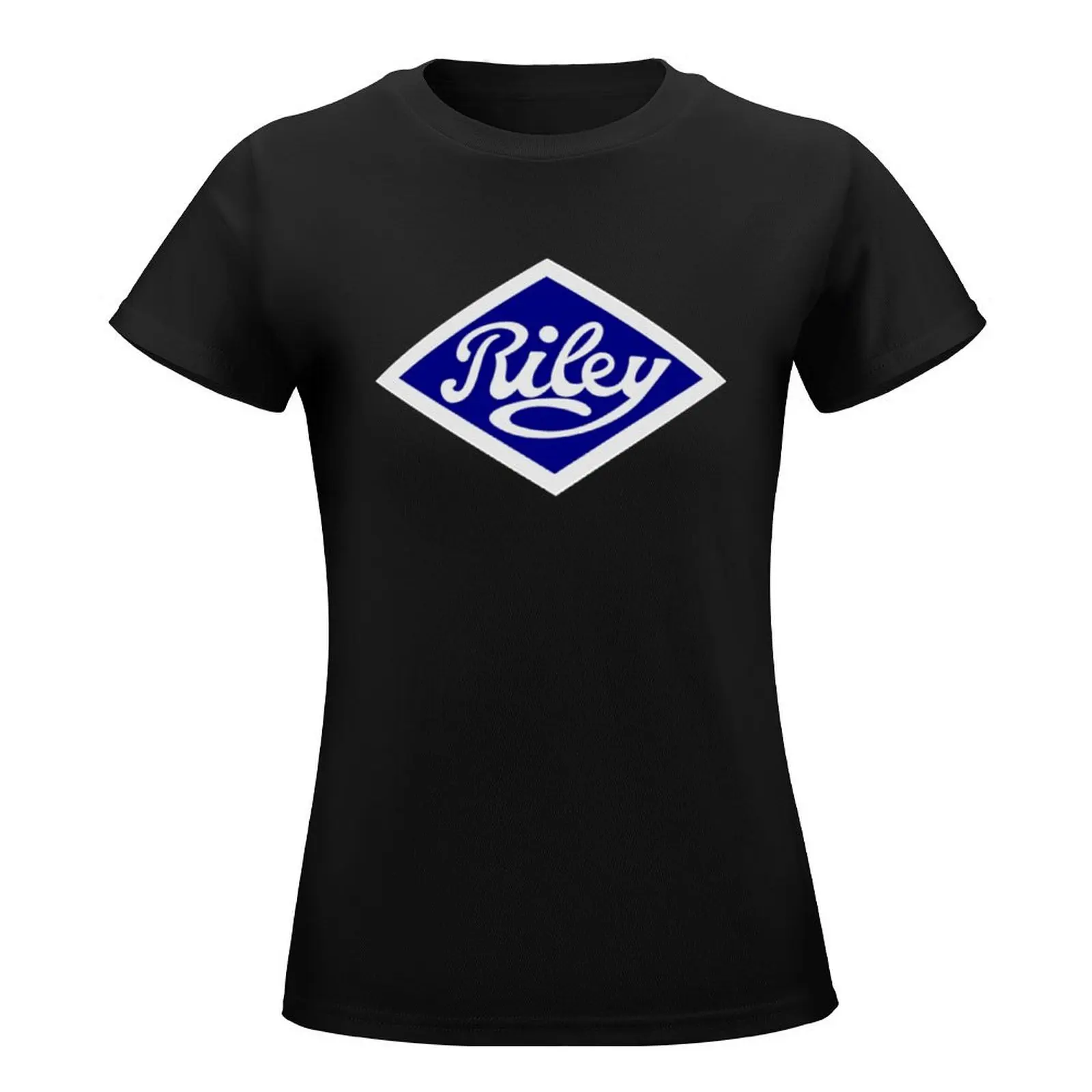 The old Riley marque badge T-Shirt korean fashion summer top t-shirts for Women loose fit