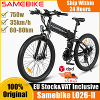 Samebike LO26-II Folding Electric Bicycle 750W 48V 10.4AH 21 Gear Speed Outdoor Moped Cycling 26 Inch Mountain Foldable E-bike