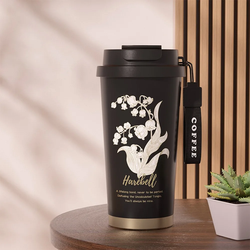 

SUS316 Кофейная чашка из нержавеющей стали 500 мл Изолированная чашка с изоляцией или охлаждением Высокая емкость Сохраняет тепло и холодную термокружку