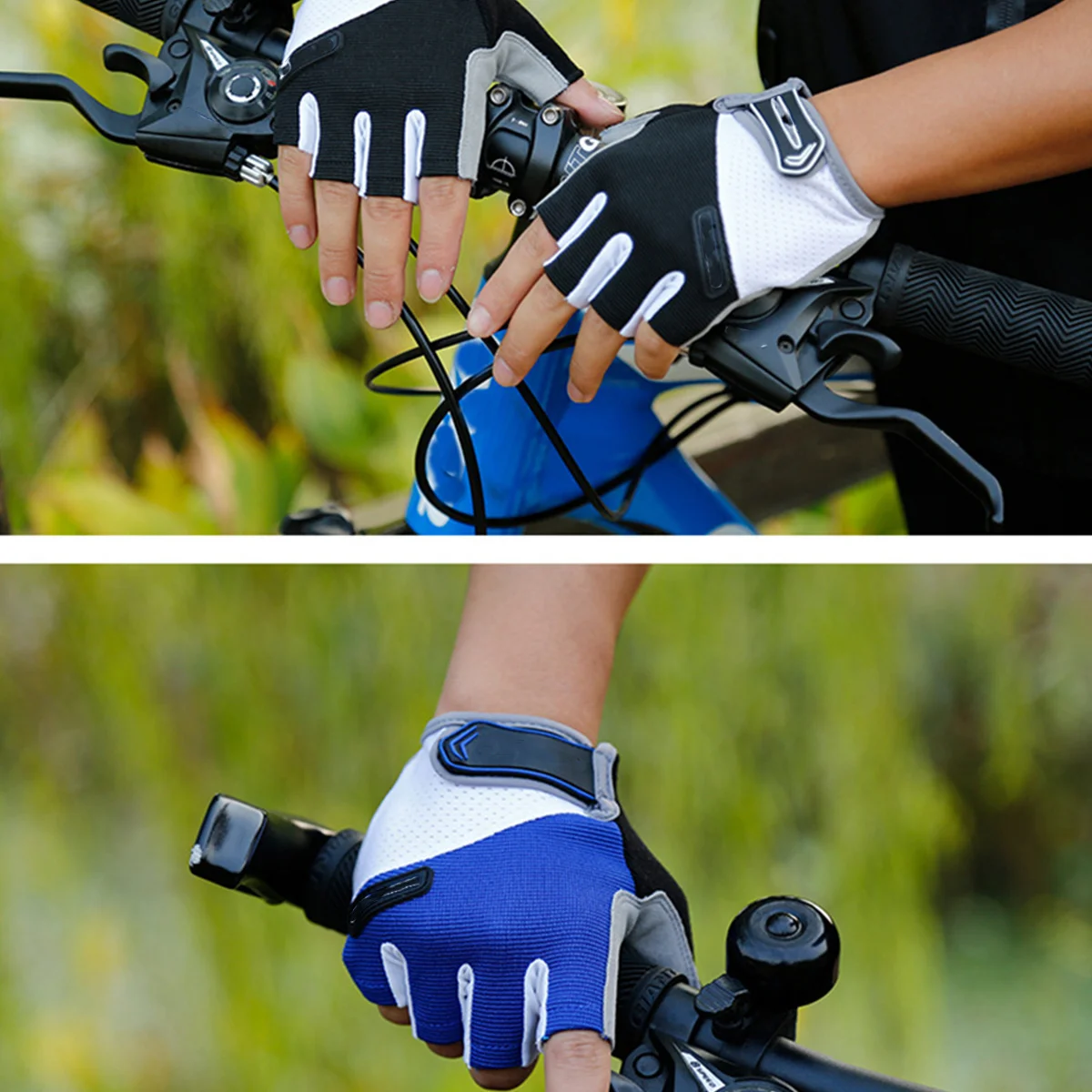 

1 Pair Breathable Anti-Slip Half Finger Cycling Skid Resistant Sports Gloves For Driving Jogging Hiking Riding Unisex Biking