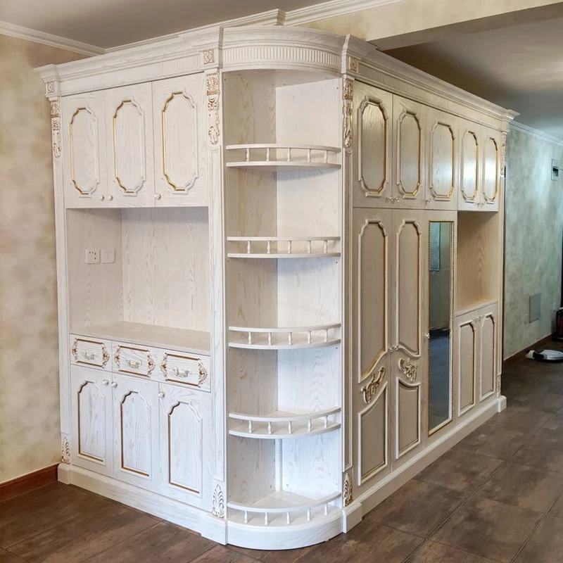 

Carved gold-painted foyer cabinets, corner entrance cabinets, shoe cabinets, pure solid wood partitions, cloakrooms