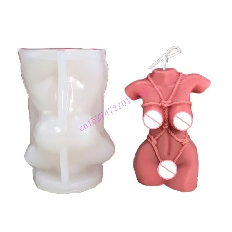 

3D Abstract Human Body Mold Epoxy Plaster Mold Making Soap Jewelry M76B