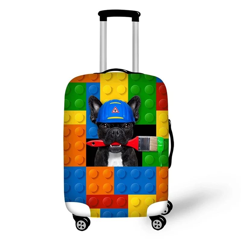 

Color building blocks animal Elastic Luggage Protective Cover Zipper Suit For 18-30 inch Trunk Case Travel Suitcase Covers Bags