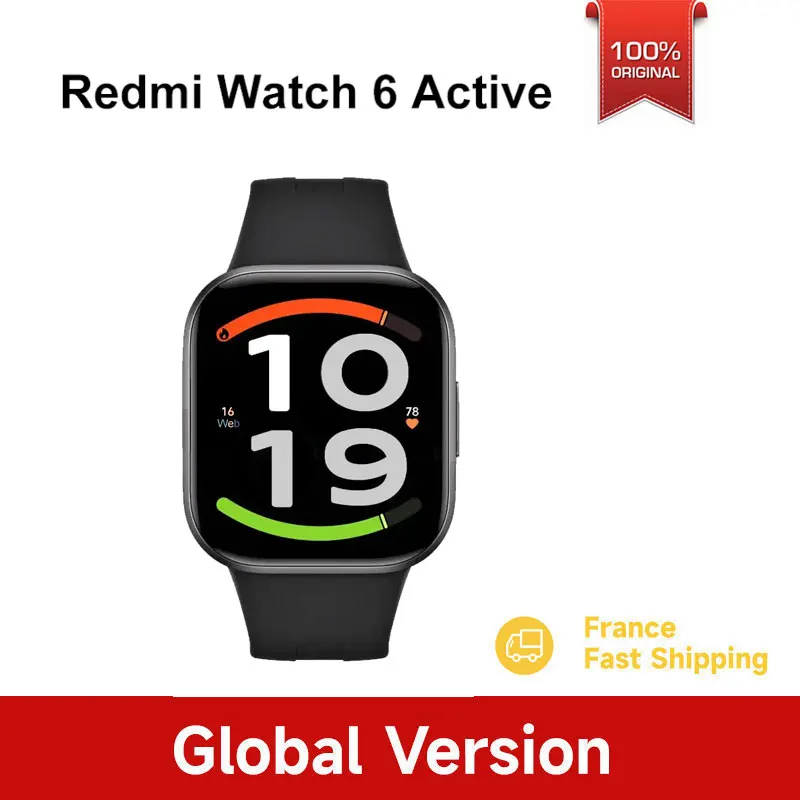 Versión Global Xiaomi Redmi Watch 6 Active Smartwatch Pantalla AMOLED de 1.85'' 18 Días de Duración de la Batería Llamadas Bluetooth Soporte AOD