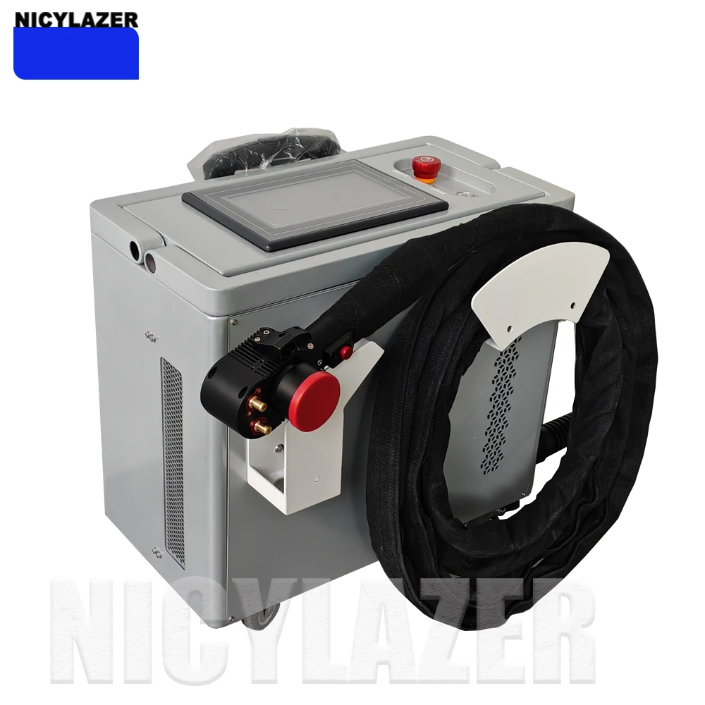 Industrial 300W Pulsed Laser Cleaning Machine, Pull-Rod Design, for Metal/Mold/Stone/Wood Oxide Removal