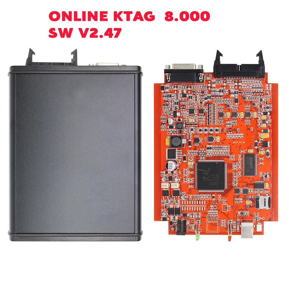 NEWEST KTAG 8.000 Master Version Online KTAG V8.000 V2.47 Software Add More Protocols OBD2 ECU Programmer Tool