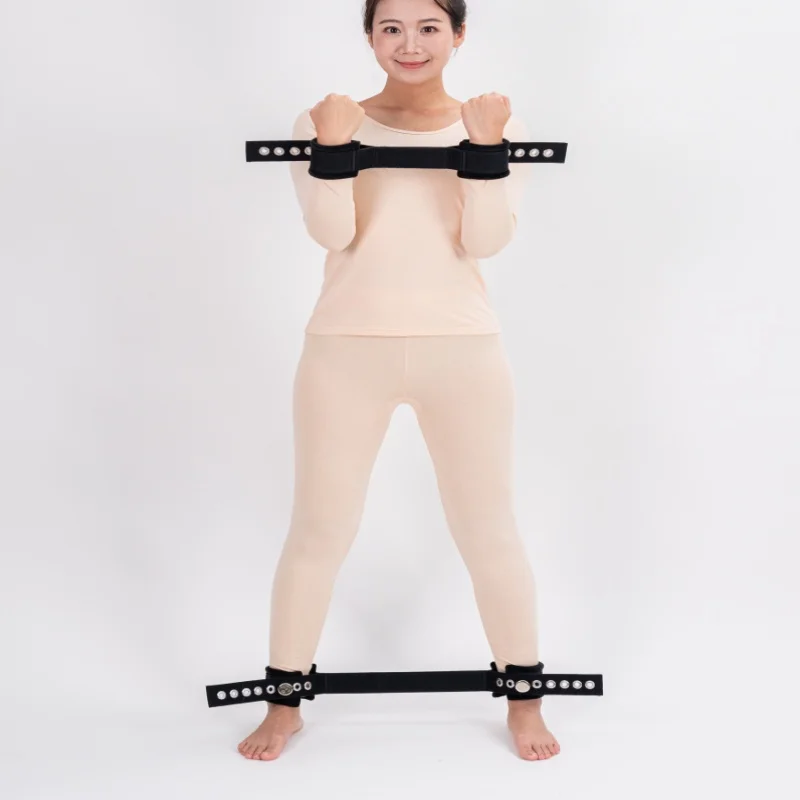 

Black white Standing Magnetic Lock Restraint Belt Set for Hands And Feet Psychiatric Patient Care HealthCare Binding System