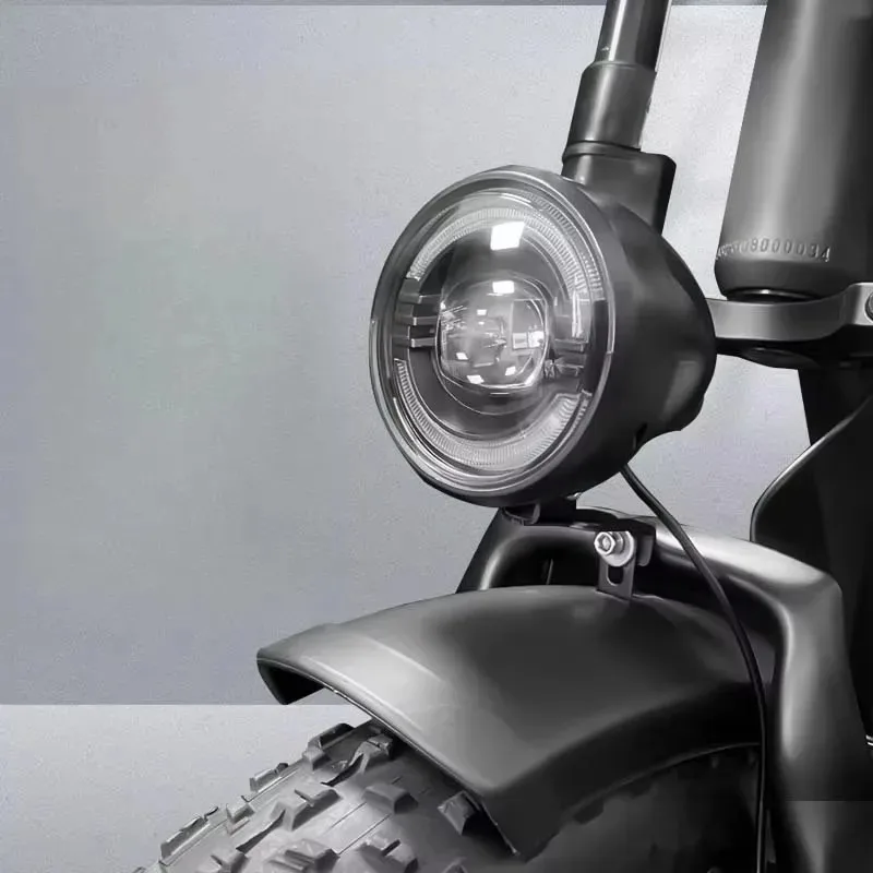 1pcs For Mountain Bike Off-road Bike Front Headlight with Electric Bicycle Front Spotlight High Running Lights Multi in One