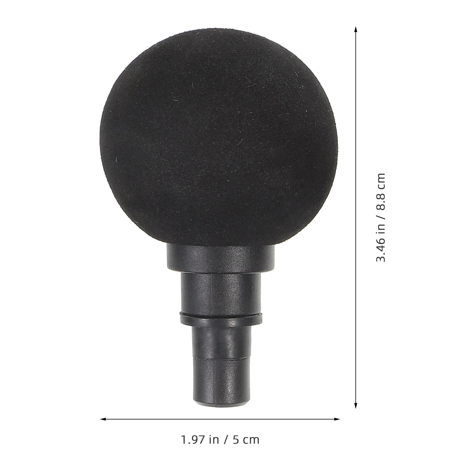 

1set 1Set Massage Head Kit Black Percussion Balls Deep Tissue Relief Muscle Relaxation Equipment Fascia Massager Adapter Fitness