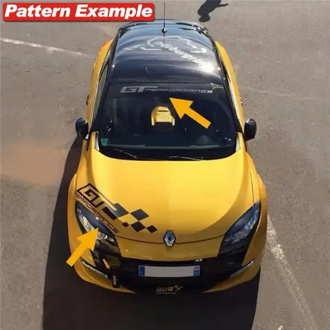 Car Styling Vinyl Sticker Auto Front File Windshield Window Windscreen Modified Decals for Renault GT Performance