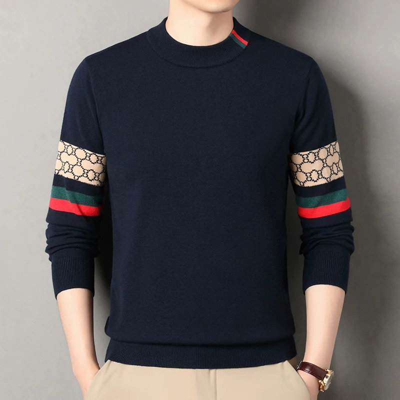 Thumbnail 2 - #37 Mens Striped Knit Sweaters List of Top Picks