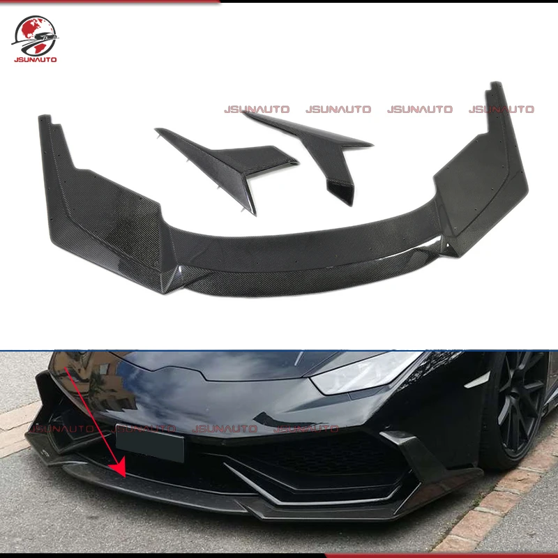 

Carbon Fiber Body Kit For Lamborghini Huracan DC Style Carbon Fiber Front Diffuser Bumper Lip For Huracan LP580 LP610