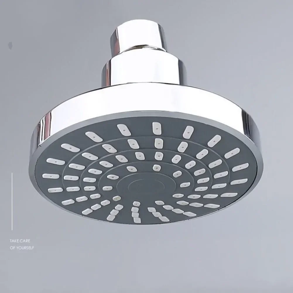 Durable Shower Head Fixtures Self-cleaning Nozzle Wall-Mounted Water Flow Limiter With Ball Joint Adjustable Flow