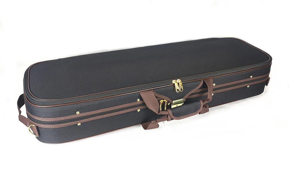 حافظة كمان قماشية كريمونا سوداء ، حافظة مستطيلة خفيفة الوزن ومتينة ، عالية الجودة ، مقاس صيني