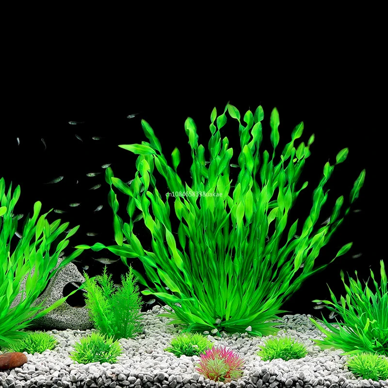 1Pcs Artificial Underwater Plants Aquarium Fish Tank Seaweed Decoration Green Purple Water Grass Viewing Decorations for Home