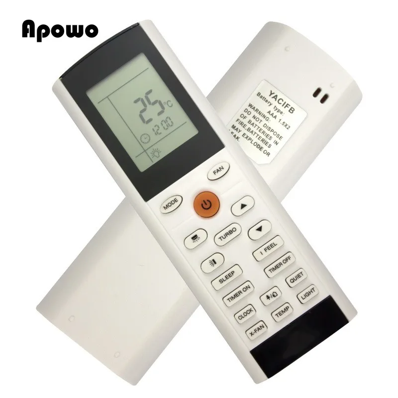 1PCS New Air Conditioner Remote Control YACIFB YAC1FB YAC1FB6 YAC1FB9 For Air Conditioner Tadiran Electrolux Gree ZACS-07 HPF