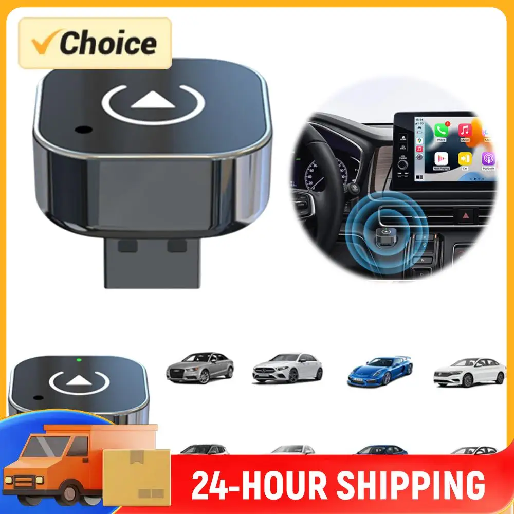 

Беспроводной адаптер CarPlay и Android Auto, мини-бокс для CarPlay и Auto, конвертирует проводное подключение в беспроводное, автоматическое подключение для автомобилей с заводской проводной системой.