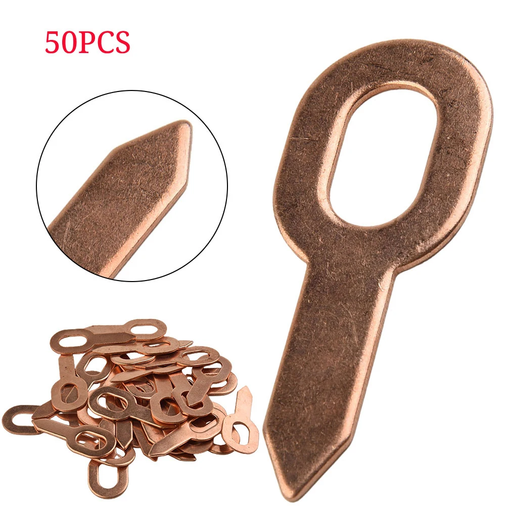 50x Dent Puller Rings For Spot Welding Welder Car Body Panel Pulling Washer Tools 55mm Copper Plated Repair Accessories