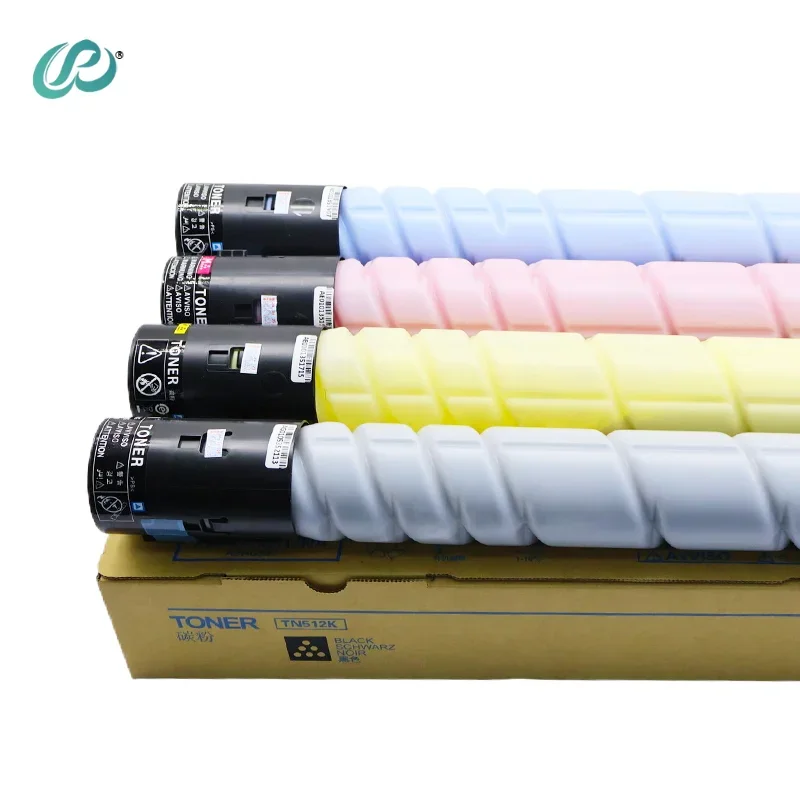 

4pcs TN512 Copier Toner Cartridge BK500g for Konica Minolta Bizhub C454 554 Refill Toner Cartridge CMYK