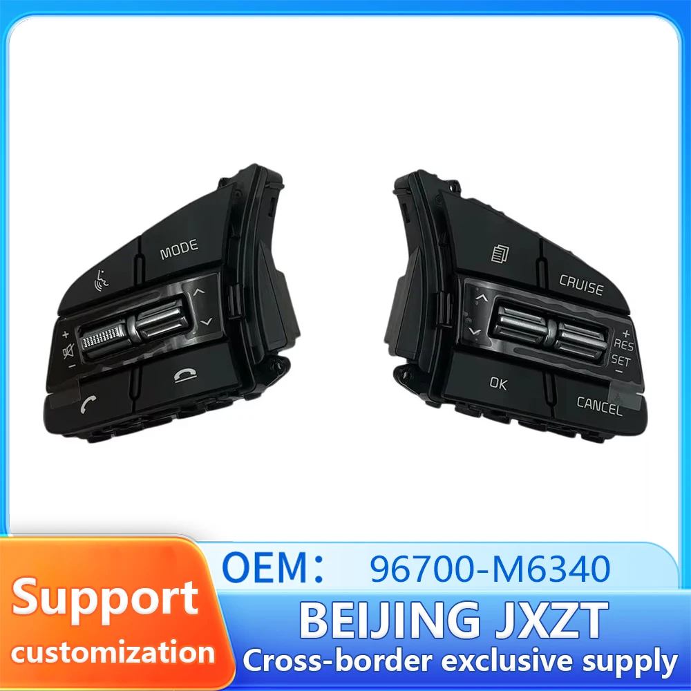 Flame King for Ki-A KX3 (Seltos) Multi Functional Steering Wheel Cruise Control Bluetooth Audio Control Switch 96700-M6340