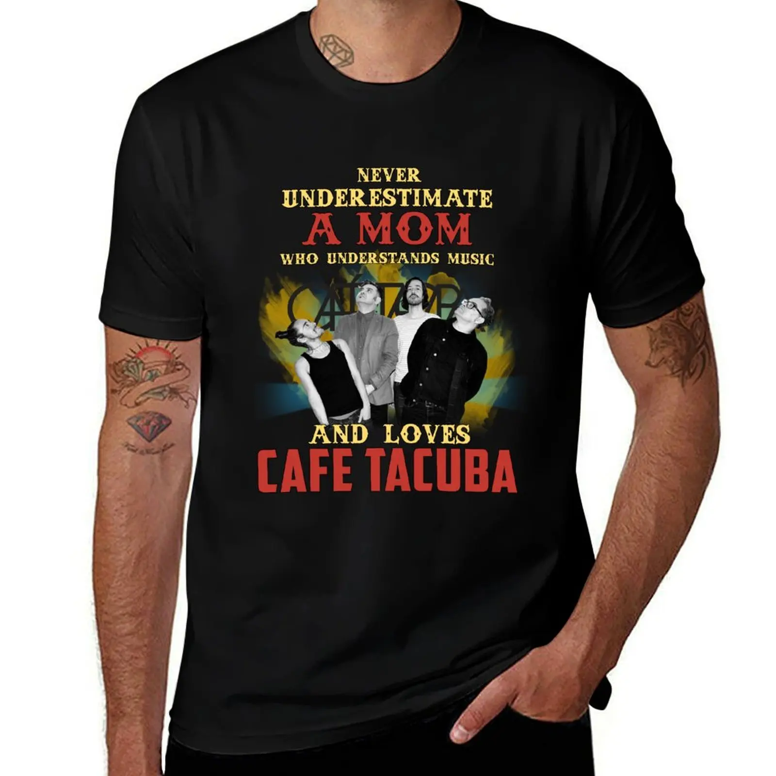 Never Underestimate A Mom Who Loves Tacuba T-Shirt vintage Blouse black t shirts for men