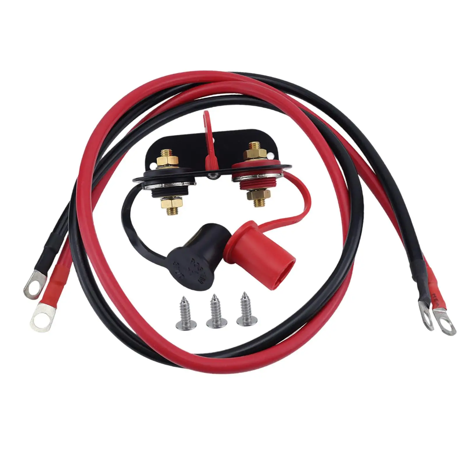 

Remote Battery Jump Posts Brass PC Terminal Relocation Tool Kit for Car Tractor Marine RV UTV ATV
