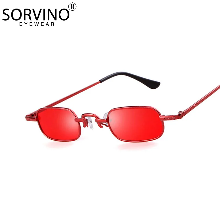 

Skinny Small Rectangular Sunglasses 2022 Women Men 90s Brand Designer Steampunk Goggles Tiny Red Square Sun Glasses Shades SP220