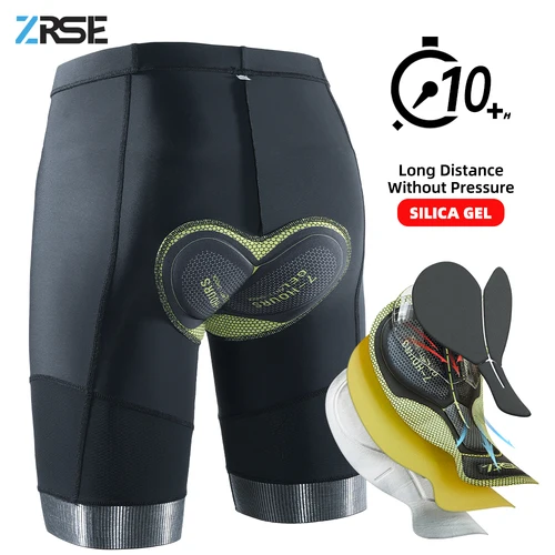 ZRSE-pantalones cortos de ciclismo para hombre, pantalones cortos de gimnasio, ropa interior antideslizante, transpirable, para montar en carretera de montaña, 10H, ropa de ciclismo