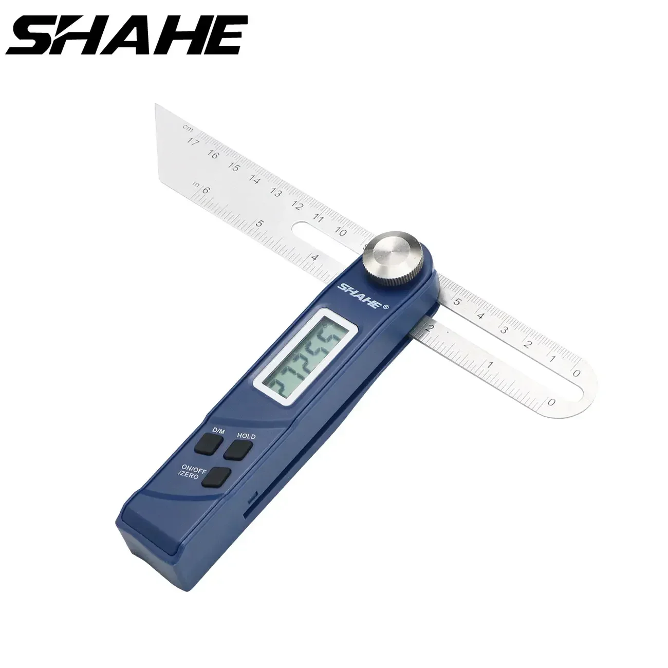 SHAHE Digital Sliding T-bevel Ruler Protractor With Stainless Steel Blade 0-360 ° Digital Angle Finder With Full LCD Display