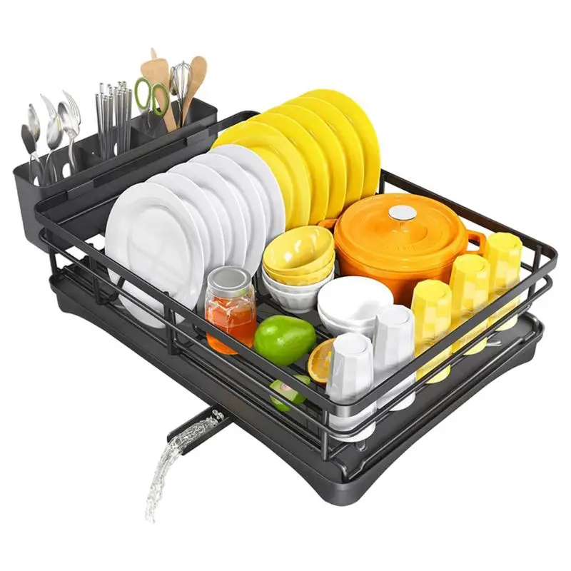 

Plate Drying Rack Utensils Drying Holder Rack Metal Rustproof Dish Rack For Kitchen Utensil Holder Drying Rack For Various