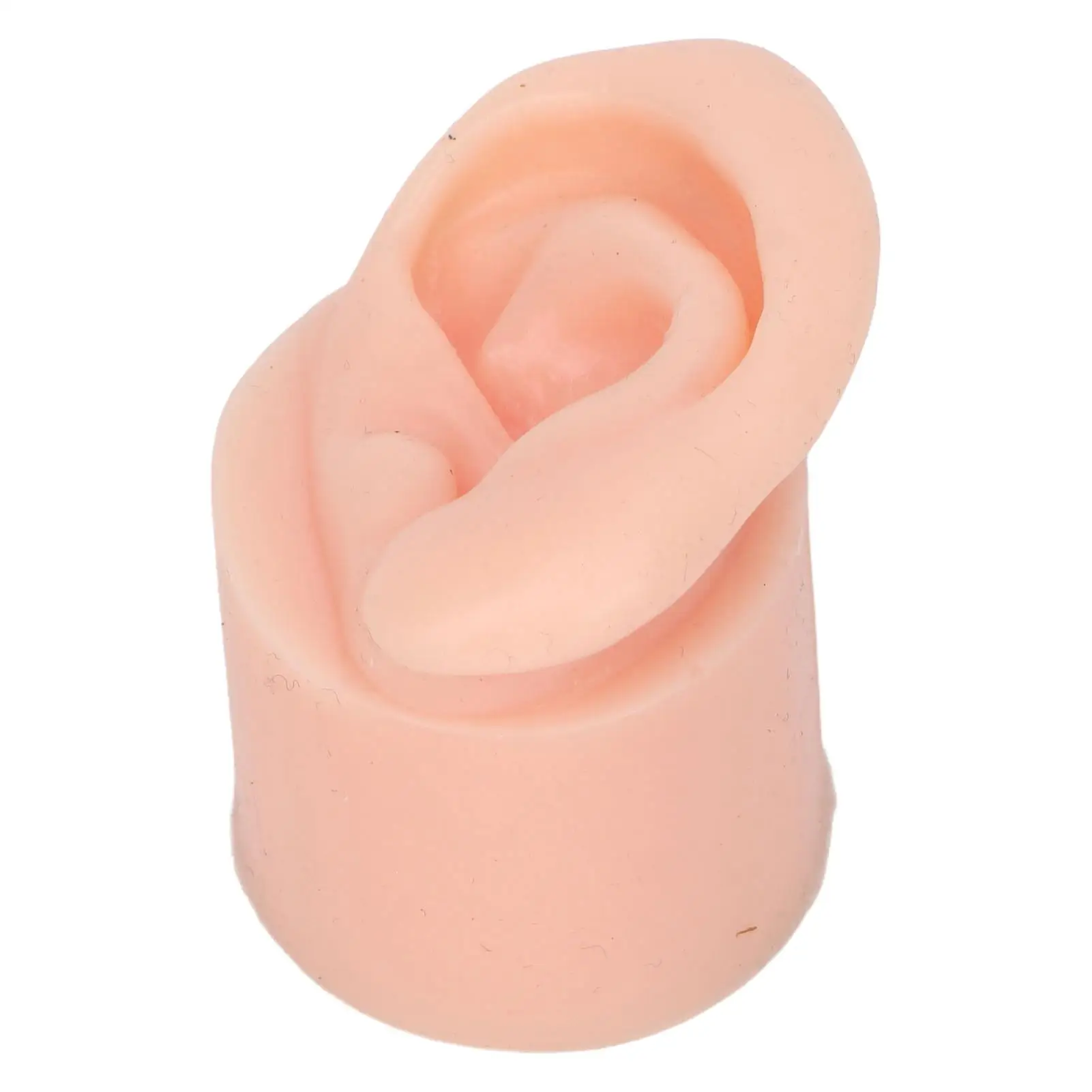 Modelo de oreja de silicona para entrenamiento de Piercing, Color de piel claro, utilería de simulación reutilizable para principiantes, Ideal para escuelas